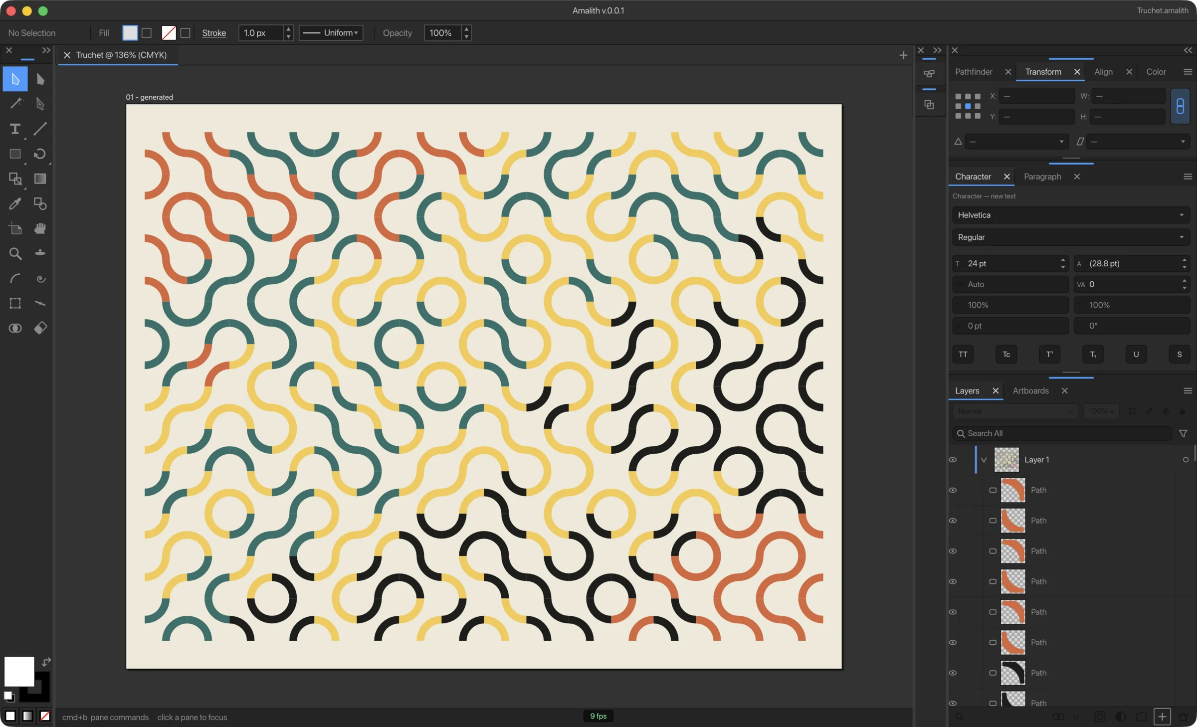 From canvas to commands: screenshot of the Amalith app
